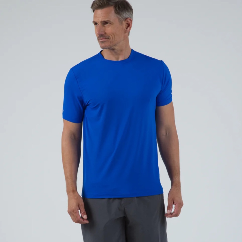 ❄️ IBKUL short sleeve shirt royal blue men’s L
